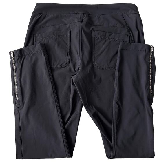 ATHLETA Women's Wander Black Ankle Zip Pant Skinny Size 10 - Picture 3 of 9